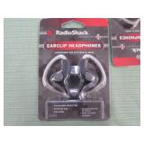 2 BAGS W/RADIOSHACK EAR CLIP HEADPHONES