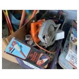 (2) BOXES OF MISC. POWER & HAND TOOLS