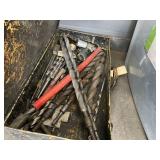 (1) TOOL BOX WITH DRILL BITS