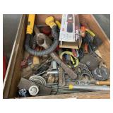 (1) BOX WITH MISC. HAND TOOLS