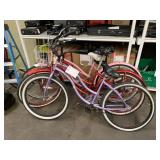 3 BEACH CRUISER BIKES