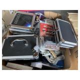 (1) BOX OF MISC. BOXES, SHOTGUN CARRIER, STAPLES F