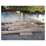 PALLET OF WOODEN STEP LADDERS