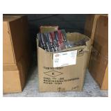 BOX OF ASSORTED HAND TOOLS" SHANK DRIVERS, 3" AIR