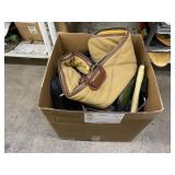 BOX OF MENS BACKPACKS & APPAREL