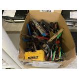 BOX OF ASSORTED HAND TOOLS