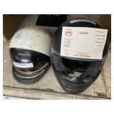 (2) MOTORCYCLE HELMETS