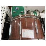 PARTIAL DRUM SET (1) BASS DRUM (2) TOMS