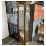 1 WOODEN & GLASS DISPLAY CASE