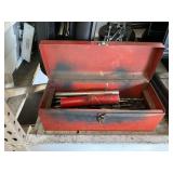 TOOL BOX OF ASSORTED DRILL BITS
