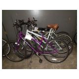 4 MOUNTAIN BIKES
