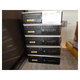 1 STACK OF 5 HP COMPAQ COMPUTER TOWERS