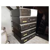 1 STACK OF 5 HP COMPAQ COMPUTER TOWERS