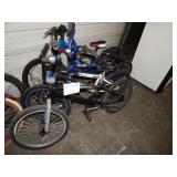 3 BMX BIKES & 1 MOUNTAIN BIKE
