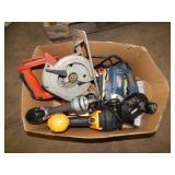 1 BOX OF POWER TOOLS