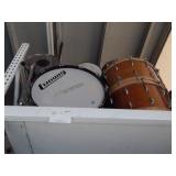 DRUM SET WITH A LUDWIG BASS DRUM