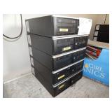 1 STACK OF 5 HP COMPAQ COMPUTER TOWERS (MISSING PA