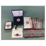 1 BAG WITH COLLECTABLE COINS