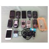 1 BAG WITH CELL PHONES,WATERPROOF CELL PHONE