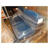 2 STACKS OF ARMLESS PLASTIC CHAIRS