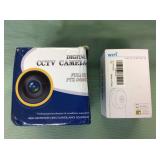 1 BAG WITH  CCTV DIGITAL CAMERA,WIFI HD IP CAMERA