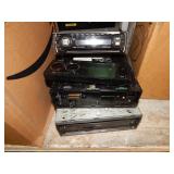 1 LOT OF 3 CAR RADIO RECIEVER UNITS & RADIO FACE J