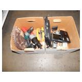2 BOXES OF POWER TOOLS & HOME GOODS