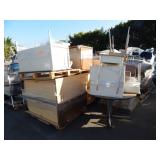 1 ROW OF FILING CABINETS & MISC. FURNITURE