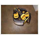 1 TOOL BAG OF DEWALT DRILLS
