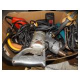 1 BOX OF POWER TOOLS