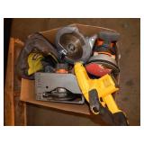1 BOX OF POWER TOOLS