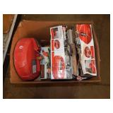 BOX OF EZ CLEAN FLOOR CLEANERS & HEDGE TRIMMR