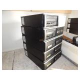 1 STACK OF 5 HP COMPAQ COMPUTER TOWERS