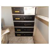 1 STACK OF 5 HP COMPAQ COMPUTER TOWERS (MISSING PA