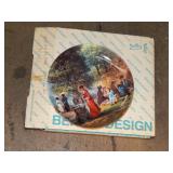 1 BOX OF DECORATIVE PLATES