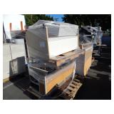 1 ROW OF CLASSROOM DESKS & FILING CABINETS