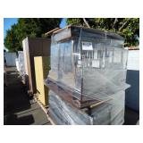 1 ROW OF STUDENT DESKS & FILING CABINETS