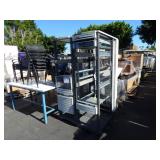 1 ROW OF SERVER SYSTEM RACKS & MISC. SURPLUS