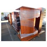 1 ROW OF OFFICE DESKS CAME FROM THE CARLS JR. CORP