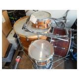 DRUM SET WITH A LUDWIG BASS DRUM