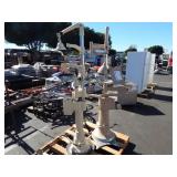 2 STANDING LABORATORY UNITS WITH LAMPS