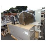 1 ROW OF FILING CABINETS & DESKS