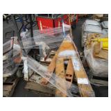 PALLET OF FOUR PALLET JACKS.