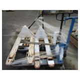 PALLET OF FOUR PALLET JACKS.