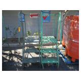TWO LADDER PLATFORM WITH WHEELS