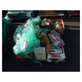 PALLET OF ASSORTED CAR PARTS.  AIR FILTER,  OIL FI