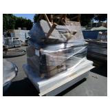 PALLET OF TWO TRUCK TOOL BOXES & FIVE FURNITURE IT