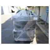 PALLET OF ARTIFICIAL ROCKS & LEAVES