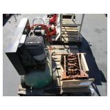 ONE POWERMATE COMPRESSOR & ONE UNKNOWN ENGINE.