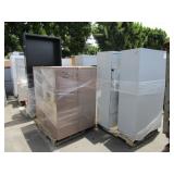 LOT OF 9 PALLETS OF ASSORTED FILE CABINETS & SHELV